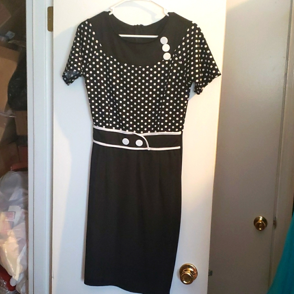 Black and White Polka Dot dress